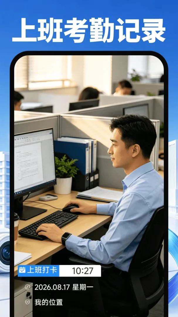 免费定位水印相机打卡(工作影像留存工具) 免费定位水印相机打卡(工作影像留存工具)