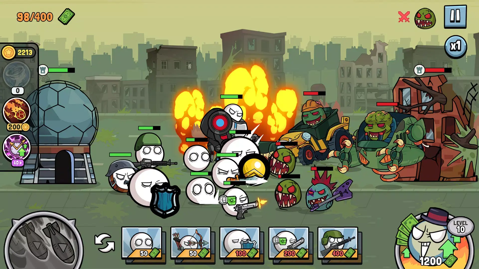 ������ս����ʬΣ��(���Խ�ʬս����Ϸ)v1.2.2 �ٷ������ͼ2